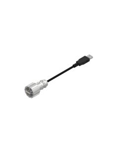 IP67 USB • Patchkabel • USB 2.0 Typ A Bajonett (IP67) • Zinkdruckguss • USB 2.0 Typ A Standard (IP20) • 2 m