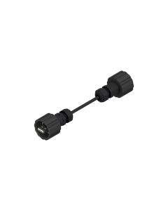 IP67 USB • Patch cord • USB 2.0 Typ A M28 thread (IP67) • PBT GF UL 94 V-0 • USB 2.0 Type A M28 thread (IP67) • 4,5 m