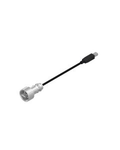 IP67 USB • Patch cord • USB 2.0 Typ A M28 thread (IP67) • ABS UL 94 V-0 • USB 2.0 Type B Standard (IP20) • 4,5 m