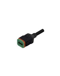 Socket • 8-pos. • DT • without protection circuit • 2 m