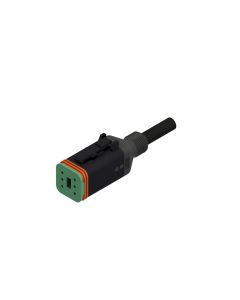 Socket • 6-pos. • DT • without protection circuit • 2 m