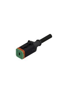 Socket • 6-pos. • DT • without protection circuit • 2 m