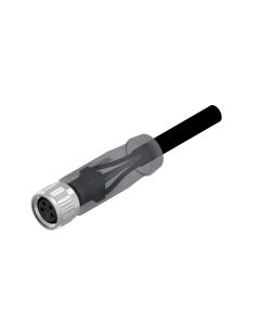 Kupplung axial • A-codiert • 3 LED • Anschlussleitung • M8x1 • 4-pol. • 2 m • 0,25 mm² • TPU halogenfrei hochflexibel • Ungeschirmt
