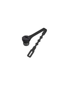 Protection cap with Lanyard • Female connector axial • M8x1 • PA GF UL 94 V-0