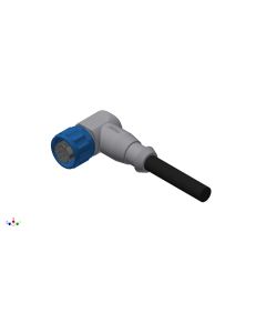 Female connector angled • single ended • M12x1 • 5- pos. • 2 m • 0,75 mm²