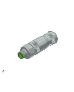 Stecker axial • M8x1 • Schraubanschluss • 4-pol. • Geschirmt • D-codiert • 0,14 mm² - 0,5 mm²