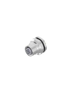 Flansch • Kupplung axial • Hinterwandmontage • M12x1 • 5-pol. • 5,5 mm • A-codiert • Lötpin • Ungeschirmt  M16x1,5