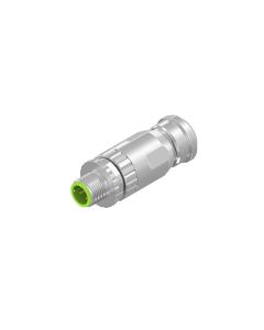 Male connector axial • M12x1 • 4- pos. • Shielded • D-coded • konfektionierbar • 0,75 mm²