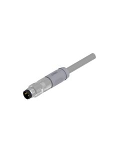 Male connector axial • A-coded • single ended • M8x1 • 3-pos. • 2 m • 0,25 mm² • PVC shielded • Shielded