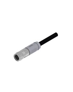 Kupplung axial • A-codiert • Anschlussleitung • M8x1 • 3-pol. • 2 m • 0,25 mm² • TPU halogenfrei geschirmt • Geschirmt