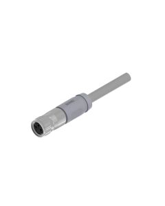 Kupplung axial • A-codiert • Anschlussleitung • M8x1 • 3-pol. • 2 m • 0,25 mm² • PVC geschirmt • Geschirmt