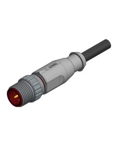 Stecker axial • A-codiert • Anschlussleitung • M12x1 • 4-pol. • 2 m • 0,34 mm²