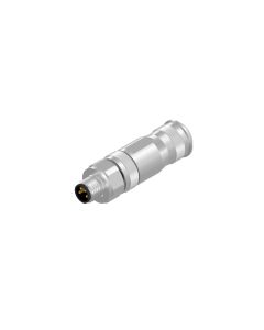 Male connector axial • M8x1 • Crimp • 4- pos. • Shielded