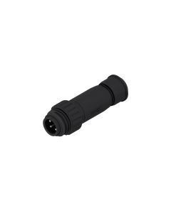 Male connector axial • RD24 • Screw Termination • 3-pos.+PE • Unshielded • Copper Alloy