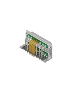 D-SUB Combination Dual Port • 17W5/17W5 • Dual port socket upper / Plug bottom • Solder pin angled