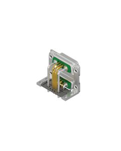 D-SUB Combination Dual Port • 7W2/7W2 • Dual Port Buchse oben / Stift unten • Lötpin gewinkelt