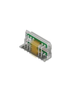 D-SUB Combination Dual Port • 17W5/17W5 • Dual Port Stift oben / Buchse unten • Lötpin gewinkelt