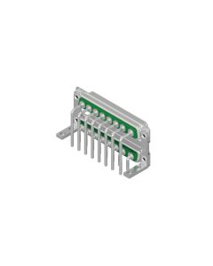 D-SUB Combination Dual Port • 8W8/8W8 • Dual Port Buchse oben / Stift unten
