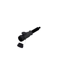 Isobus EJ plug with landing plate round • Single ended with corrugated tube • 9-pos. • 10 m • 2 x 6mm² + 2 x 2.5mm² + 4 x 0.5mm²