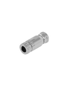 Female connector axial • M12x1 • Screw Termination • 8-pos. • Shielded • Zinc die cast