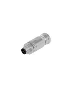Male connector axial • M12x1 • Screw Termination • 8-pos. • Shielded • Zinc die cast