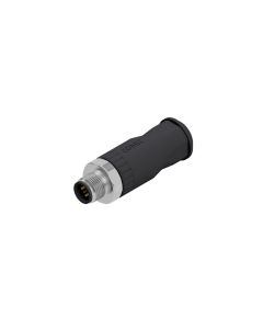 Male connector axial • M12x1 • Screw Termination • 4- pos. • Unshielded • Stainless Steel 1.4404