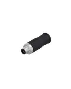 Male connector axial • M12x1 • Screw Termination • 8-pos. • Unshielded • Stainless Steel 1.4404