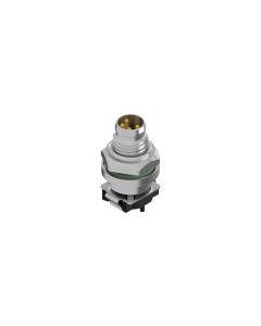 Flansch • Stecker axial • Hinterwandmontage • M8x1 • 4-pol. • 10 mm • A-codiert • SMT • Geschirmt