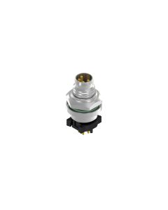 Flansch • Stecker axial • Hinterwandmontage • 4-pol. • 10 mm • A-codiert • THR • Ungeschirmt