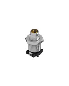 Flansch • Stecker axial • Frontmontage • M8x1 • 4-pol. • 13 mm • A-codiert • SMT • Ungeschirmt