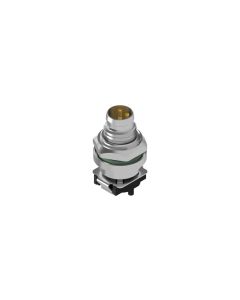 Flansch • Stecker axial • Hinterwandmontage • M8x1 • 3-pol. • 10 mm • A-codiert • SMT • Geschirmt