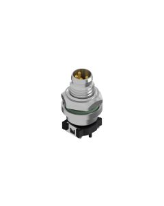 Flansch • Stecker axial • Hinterwandmontage • M8x1 • 4-pol. • 10 mm • A-codiert • SMT • Ungeschirmt