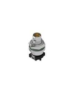 Flansch • Stecker axial • Hinterwandmontage • M8x1 • 3-pol. • 10 mm • A-codiert • SMT • Ungeschirmt