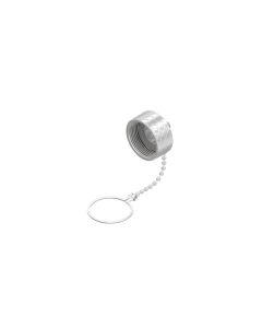 RJ45/USB/Fiber Optic Schutzkappe • Schutzkappe • M28 Schraubverschluss • Metall, Powercron Beschichtung • vernickelt