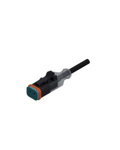 Socket • 2-pos. • AT • with protection circuit suppressor diode / LED • 5 m