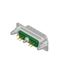 D-SUB Combination Standard • 11W1 [ • ○ • ] • Stift • Lötpin gerade • 50 Ohm • Crimp / Crimp abgewinkelt
