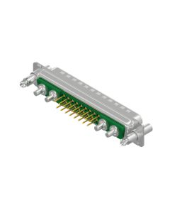 D-SUB Combination Standard • 21WA4  [○○ • ○○] • Stift • Lötpin gerade • 50 Ohm • Crimp / Crimp abgewinkelt
