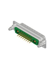 D-SUB Combination Standard • 17W2  [○ • ○] • Stift • Lötpin gerade • 50 Ohm • Crimp / Crimp abgewinkelt