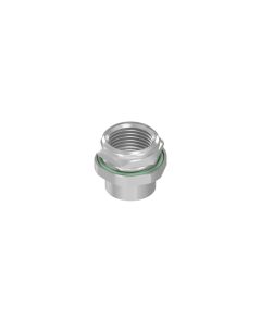Einbaukomponenten • Flanschgehäuse • Kupplung axial • Hinterwandmontage • M12x1 • 10 mm • für M12x1 X-codiert