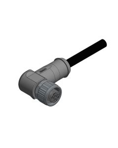 Kupplung gewinkelt • A-codiert • Anschlussleitung • M12x1 • 4-pol. • 2 m • 0,34 mm² • TPU halogenfrei geschirmt • Geschirmt