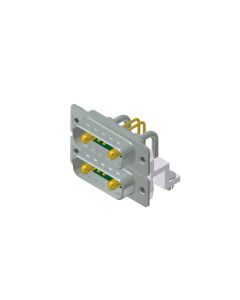 Micro TCA D-SUB • 7W2/7W2 • Dual port plug upper / Plug bottom • Solder pin angled • Micro TCA