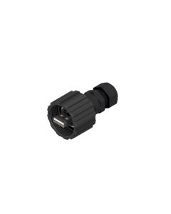 IP67 USB • Kabelstecker • Kunststoff schwarz