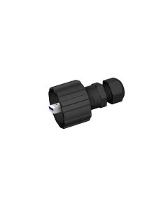 IP67 USB • Kabelstecker • USB 3.0 Typ A M28 Gewinde mit Dichtung (IP67) • Kunststoff schwarz