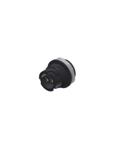 IP67 Power Bayonet, Panel mounted receptacle, 2-pos., , Socket,