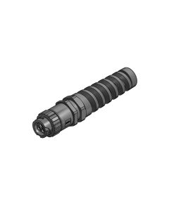 IP67 Power Bayonet, Cable connector, 2-pos.+PE, , Socket, 13 mm - 18 mm