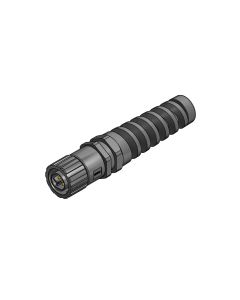 IP67 Power Bayonet, Cable connector, 2-pos.+PE, , Plug, 13 mm - 18 mm