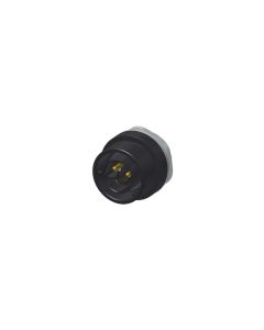 IP67 Power Bayonet, Panel mounted receptacle, 2-pos.+PE, , Plug,