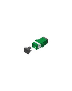 Fiber Optic Adapter, APC 8° = Single Mode, SC Simplex, Green