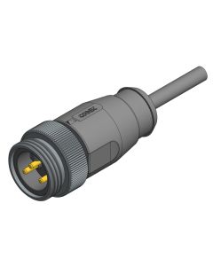 Male connector axial • single ended • 7/8 • 2-pos.+PE • 2 m • 0,75 mm² • PVC • Unshielded