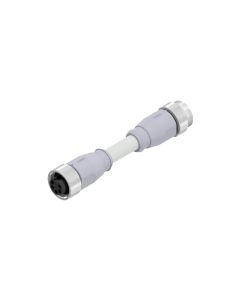 Female connector axial • Double ended • 7/8 • 5- pos. • 5 m • 2xAWG15 +2xAWG18 • PVC shielded